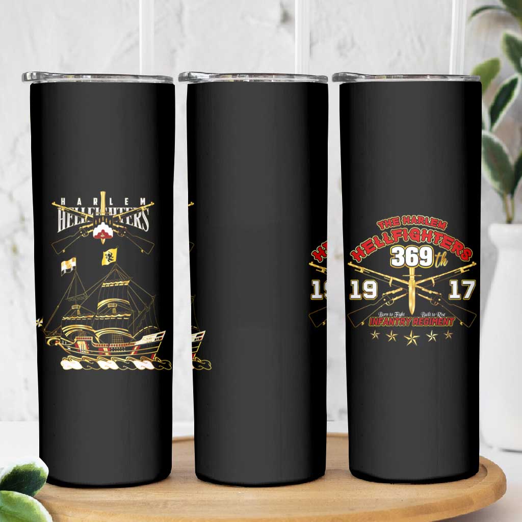 Harlem Hellfighters Skinny Tumbler 369th Regiment Legacy at Sea - African Pride