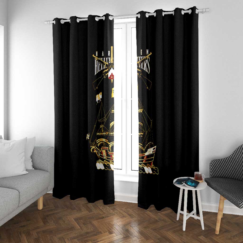 Harlem Hellfighters Window Curtain 369th Regiment Legacy at Sea - African Pride