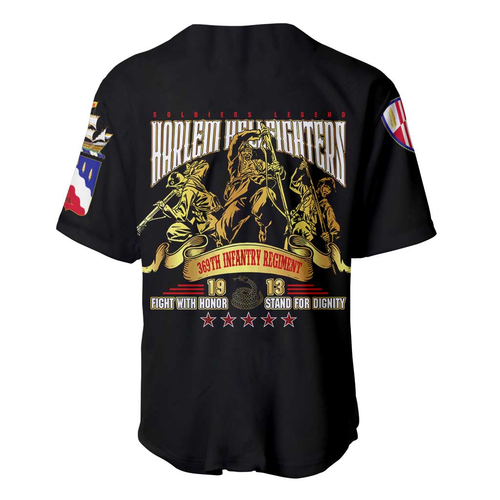 Harlem Hellfighters 1913 Baseball Jersey Fight with Honor, Stand for Dignity - 369th Infantry Regiment - African Pride
