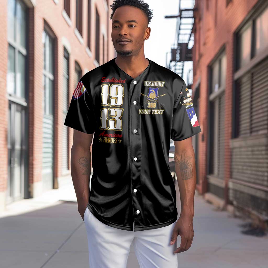 Harlem Hellfighters 1913 Baseball Jersey Fight with Honor, Stand for Dignity - 369th Infantry Regiment - African Pride