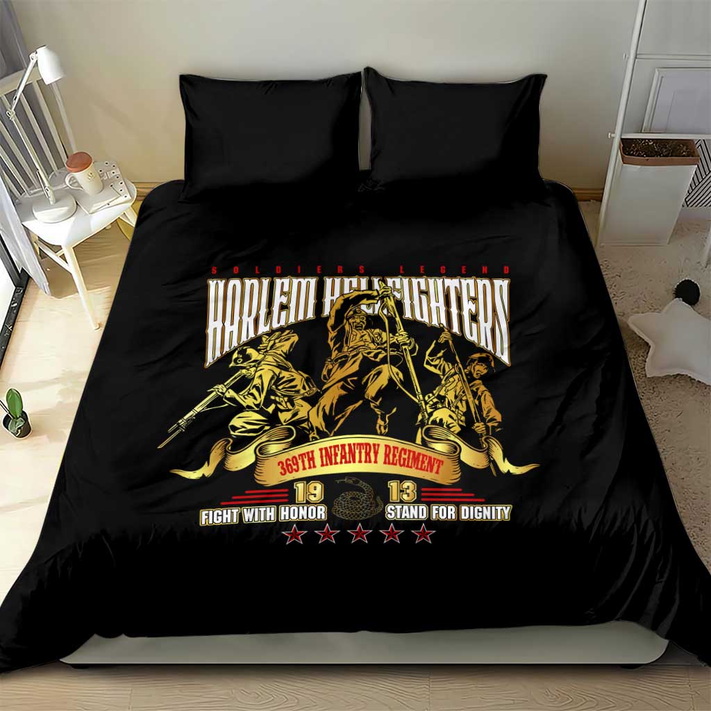 Harlem Hellfighters 1913 Bedding Set Fight with Honor, Stand for Dignity - 369th Infantry Regiment - African Pride