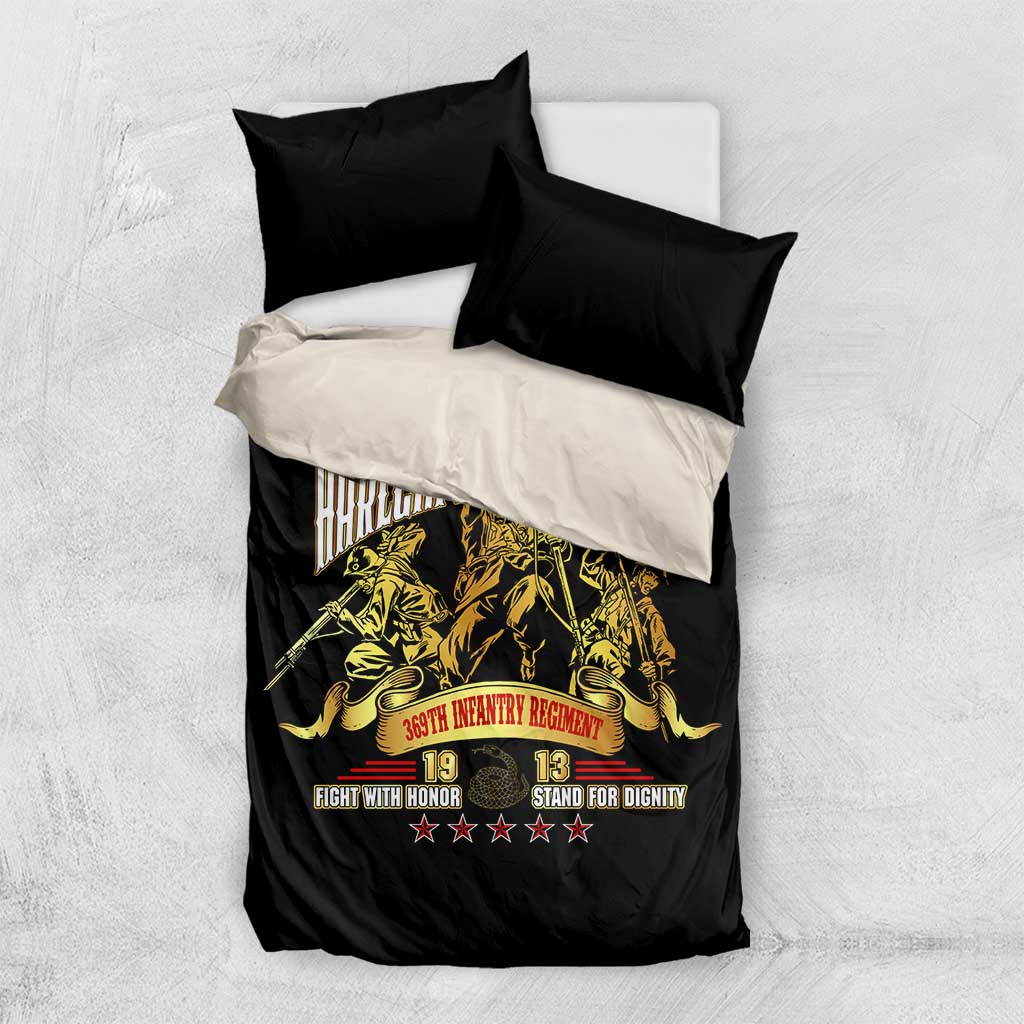 Harlem Hellfighters 1913 Bedding Set Fight with Honor, Stand for Dignity - 369th Infantry Regiment - African Pride