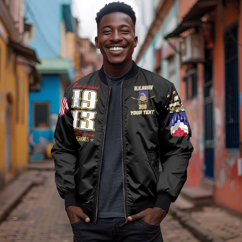 Harlem Hellfighters 1913 Bomber Jacket Fight with Honor, Stand for Dignity - 369th Infantry Regiment - African Pride