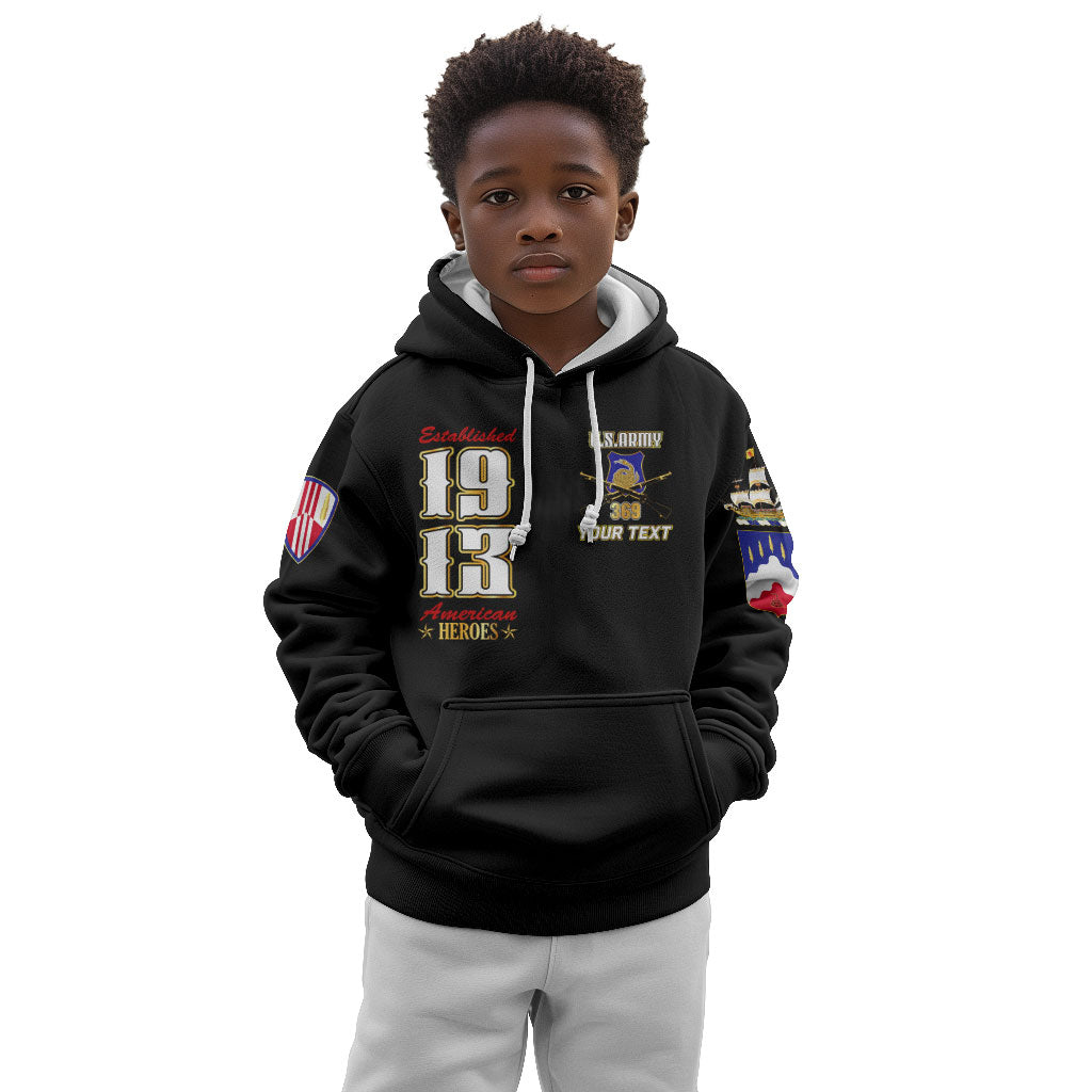 Harlem Hellfighters 1913 Kid Hoodie Fight with Honor, Stand for Dignity - 369th Infantry Regiment - African Pride