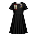 Harlem Hellfighters 1913 Kid Short Sleeve Dress Fight with Honor, Stand for Dignity - 369th Infantry Regiment - African Pride