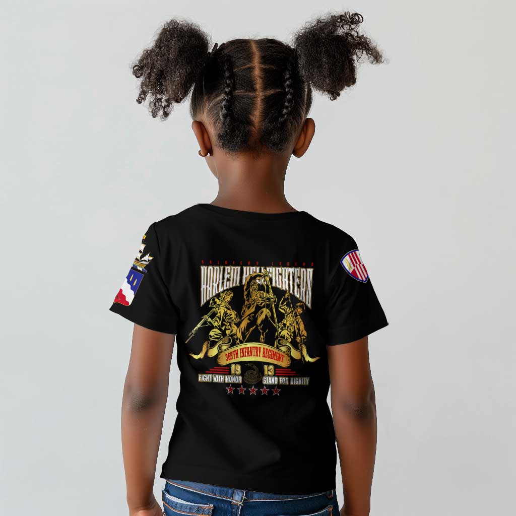 Harlem Hellfighters 1913 Kid T shirt Fight with Honor, Stand for Dignity - 369th Infantry Regiment - African Pride