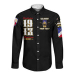 Harlem Hellfighters 1913 Long Sleeve Button Shirt Fight with Honor, Stand for Dignity - 369th Infantry Regiment - African Pride