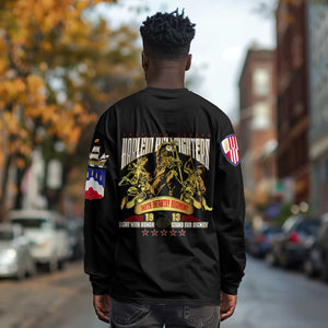 Harlem Hellfighters 1913 Long Sleeve Shirt Fight with Honor, Stand for Dignity - 369th Infantry Regiment - African Pride