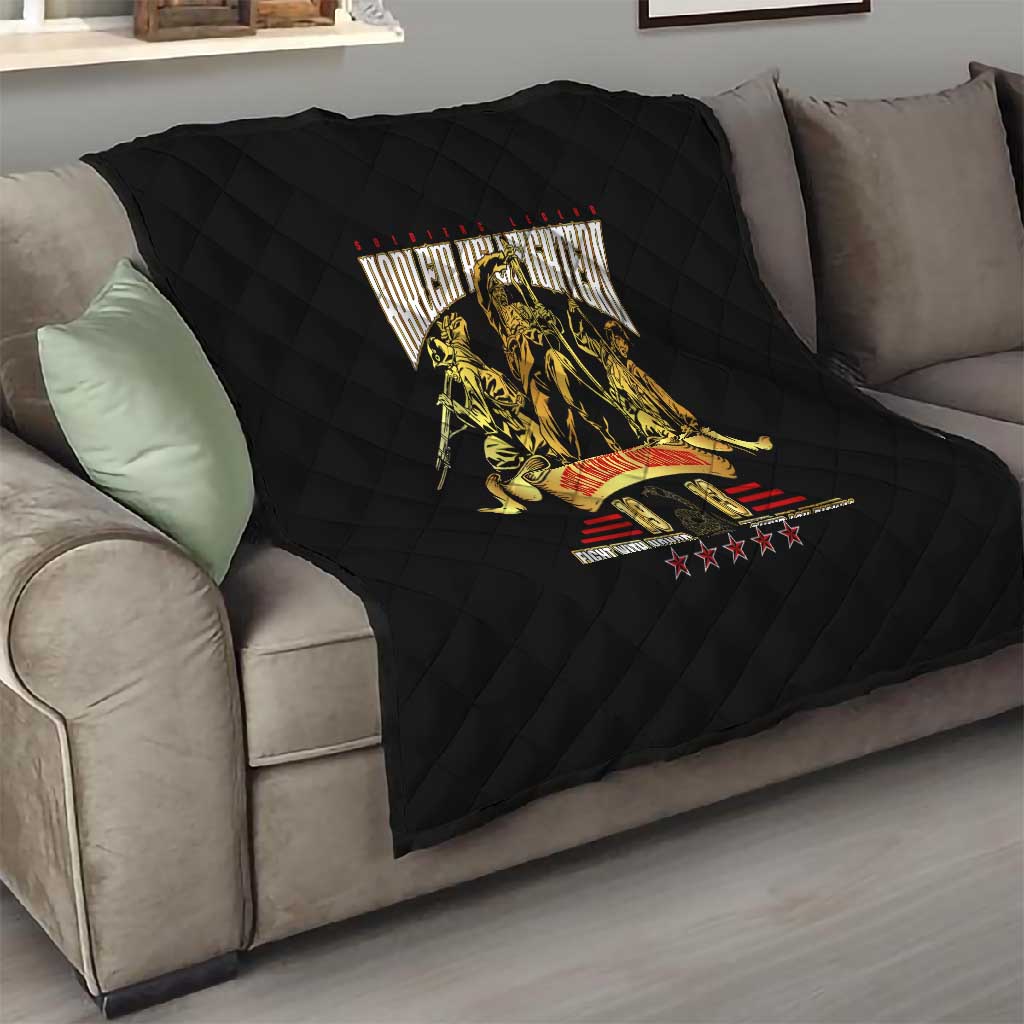 Harlem Hellfighters 1913 Quilt Fight with Honor, Stand for Dignity - 369th Infantry Regiment - African Pride
