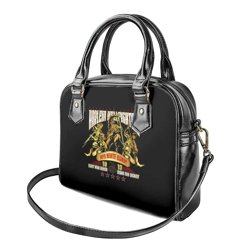 Harlem Hellfighters 1913 Shoulder Handbag Fight with Honor, Stand for Dignity - 369th Infantry Regiment - African Pride