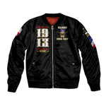 Harlem Hellfighters 1913 Sleeve Zip Bomber Jacket Fight with Honor, Stand for Dignity - 369th Infantry Regiment - African Pride