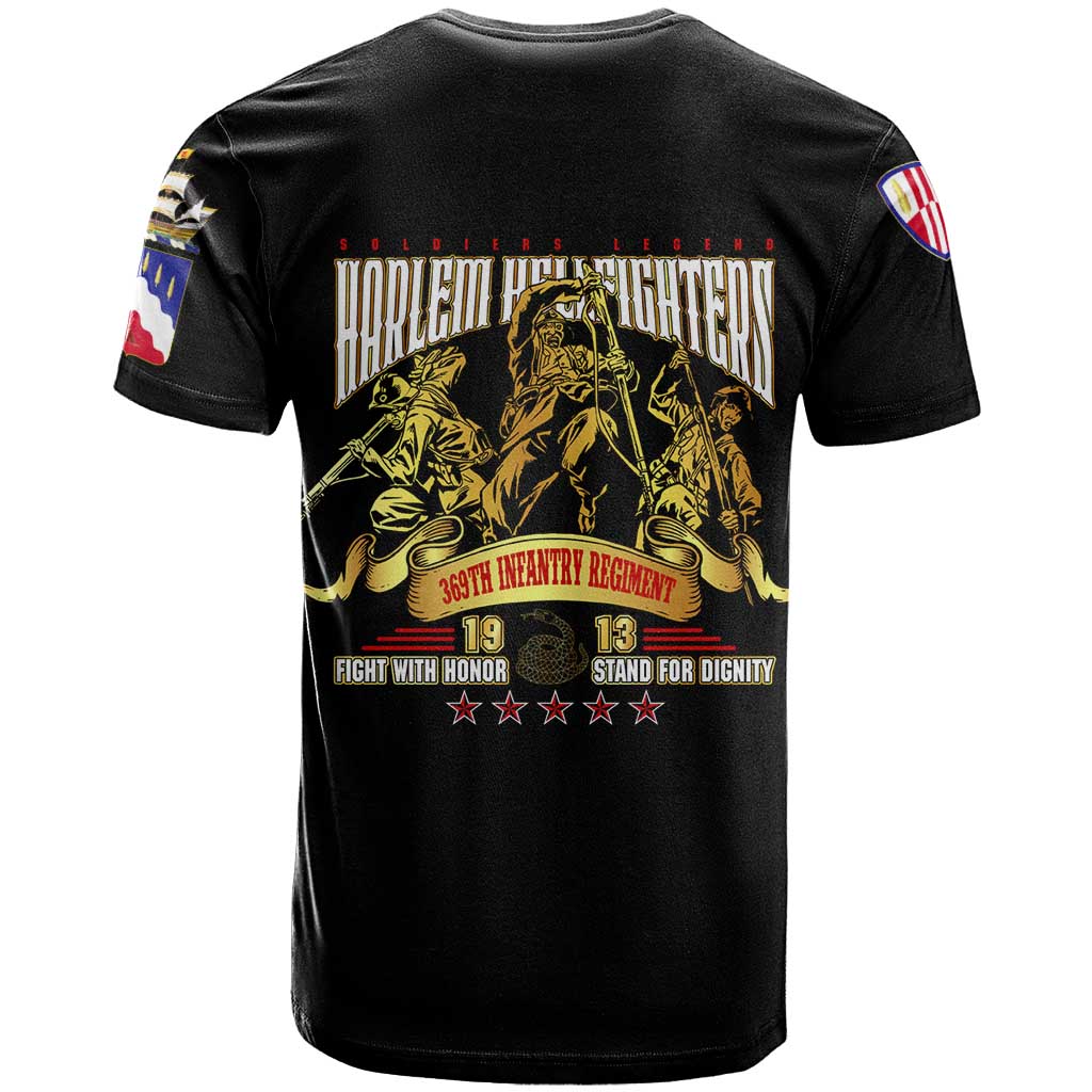 Harlem Hellfighters 1913 T shirt Fight with Honor, Stand for Dignity - 369th Infantry Regiment - African Pride