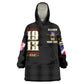 Harlem Hellfighters 1913 Wearable Blanket Hoodie Fight with Honor, Stand for Dignity - 369th Infantry Regiment - African Pride