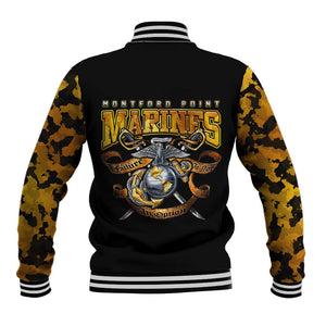 Montford Point Marines Baseball Jacket Afro Black History Tribute DT02