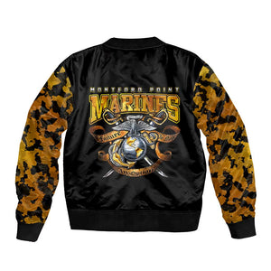 Montford Point Marines Bomber Jacket Afro Black History Tribute DT02