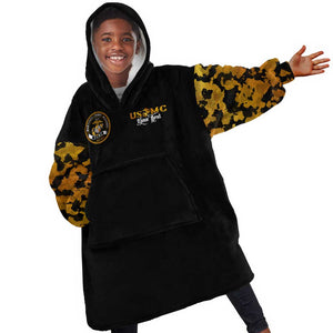 Montford Point Marines Kid Wearable Blanket Hoodie Afro Black History Tribute DT02