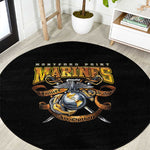Montford Point Marines Round Carpet Afro Black History Tribute DT02