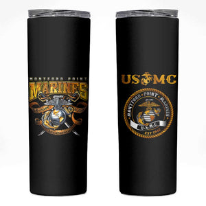 Montford Point Marines Skinny Tumbler Afro Black History Tribute DT02