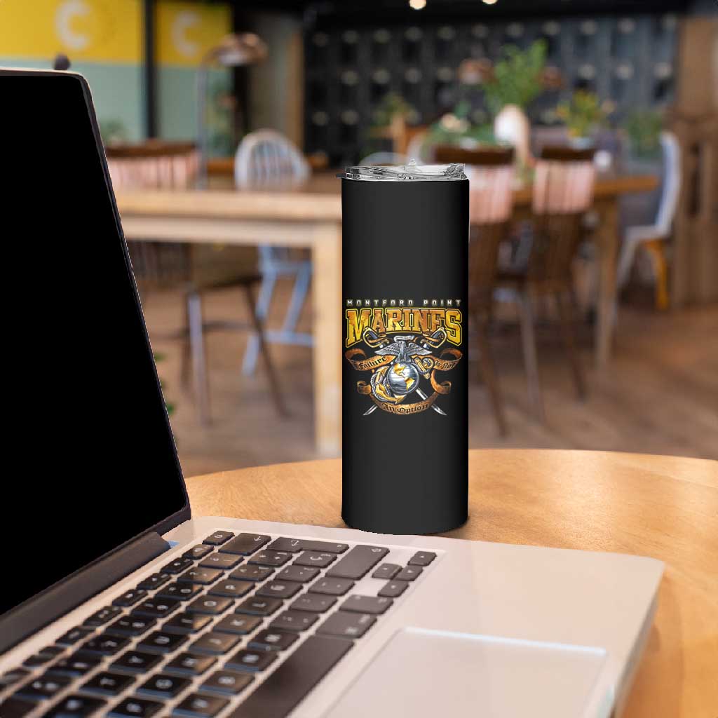 Montford Point Marines Skinny Tumbler Afro Black History Tribute DT02