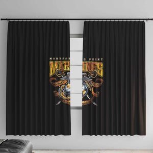 Montford Point Marines Window Curtain Afro Black History Tribute DT02