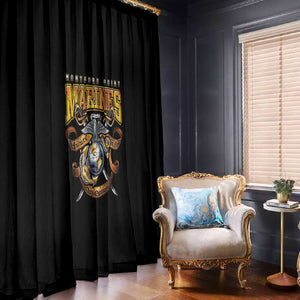 Montford Point Marines Window Curtain Afro Black History Tribute DT02