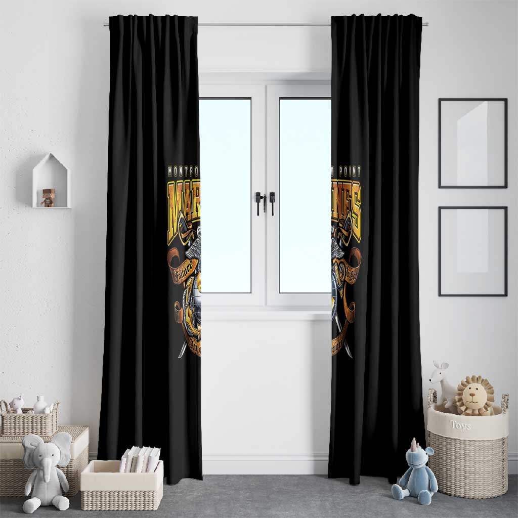 Montford Point Marines Window Curtain Afro Black History Tribute DT02