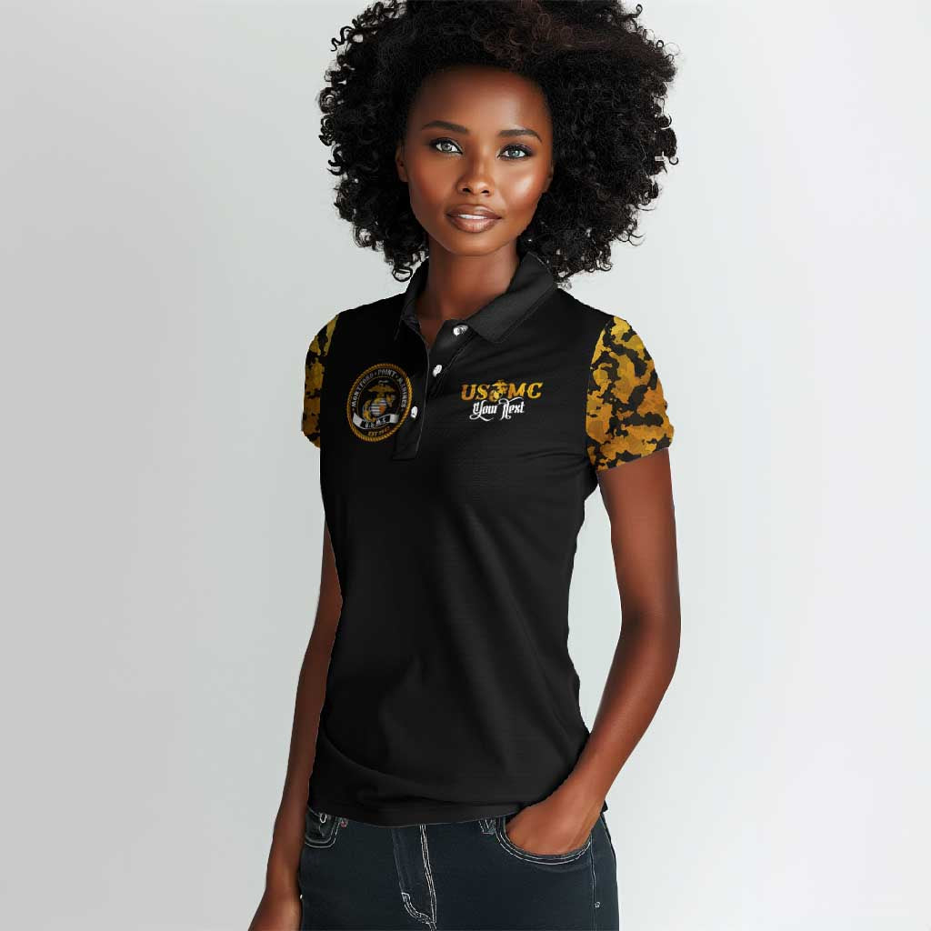 Montford Point Marines Women Polo Shirt Afro Black History Tribute DT02