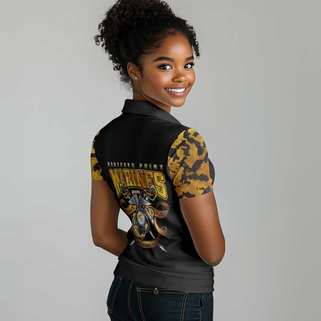 Montford Point Marines Women Polo Shirt Afro Black History Tribute DT02