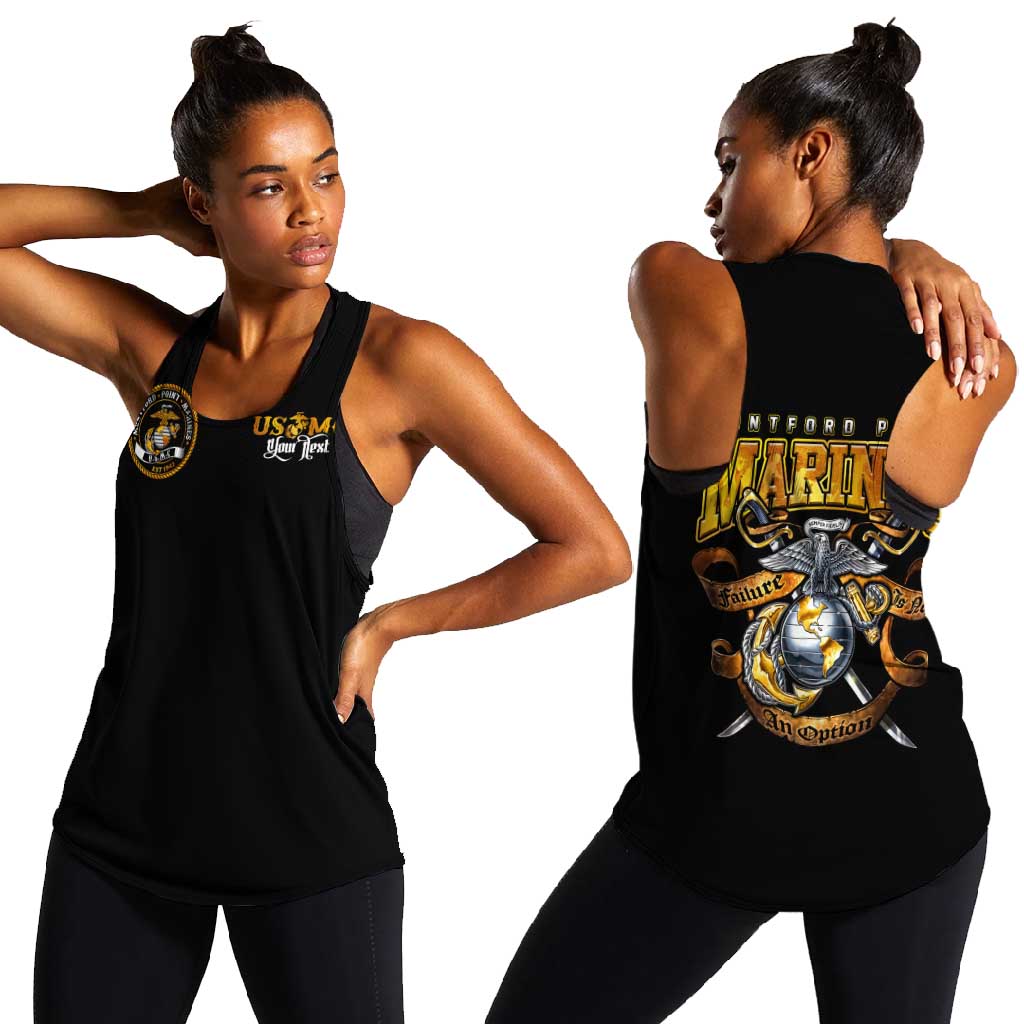 Montford Point Marines Women Racerback Tank Afro Black History Tribute DT02