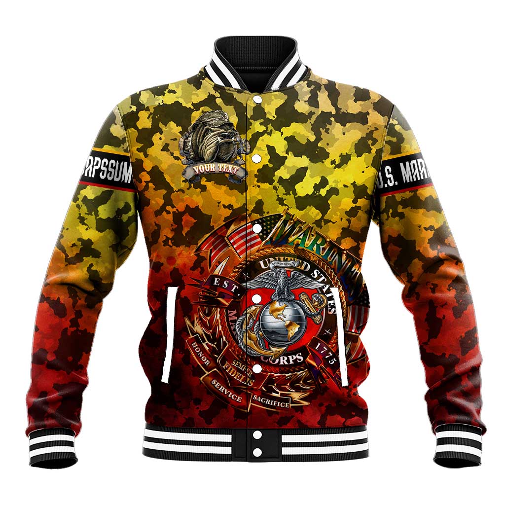 Montford Point Marines Baseball Jacket Afro Devil Dog Soldier Legend - African Pride