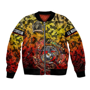 Montford Point Marines Bomber Jacket Afro Devil Dog Soldier Legend - African Pride