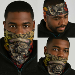Montford Point Marines Neck Gaiter Afro Devil Dog Soldier Legend DT02