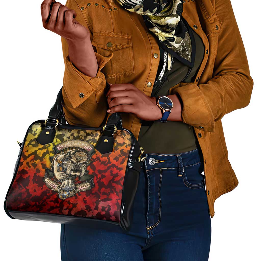 Montford Point Marines Shoulder Handbag Afro Devil Dog Soldier Legend - African Pride