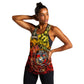 Montford Point Marines Women Racerback Tank Afro Devil Dog Soldier Legend - African Pride