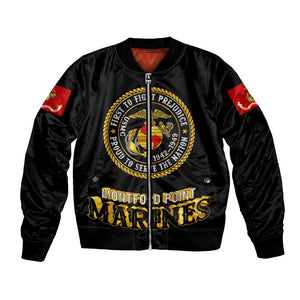 Montford Point Marines Bomber Jacket Afro First to Fight Prejudice - African Pride