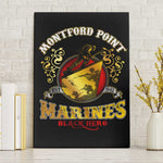 Montford Point Marines Canvas Wall Art Afro First to Fight Prejudice - African Pride