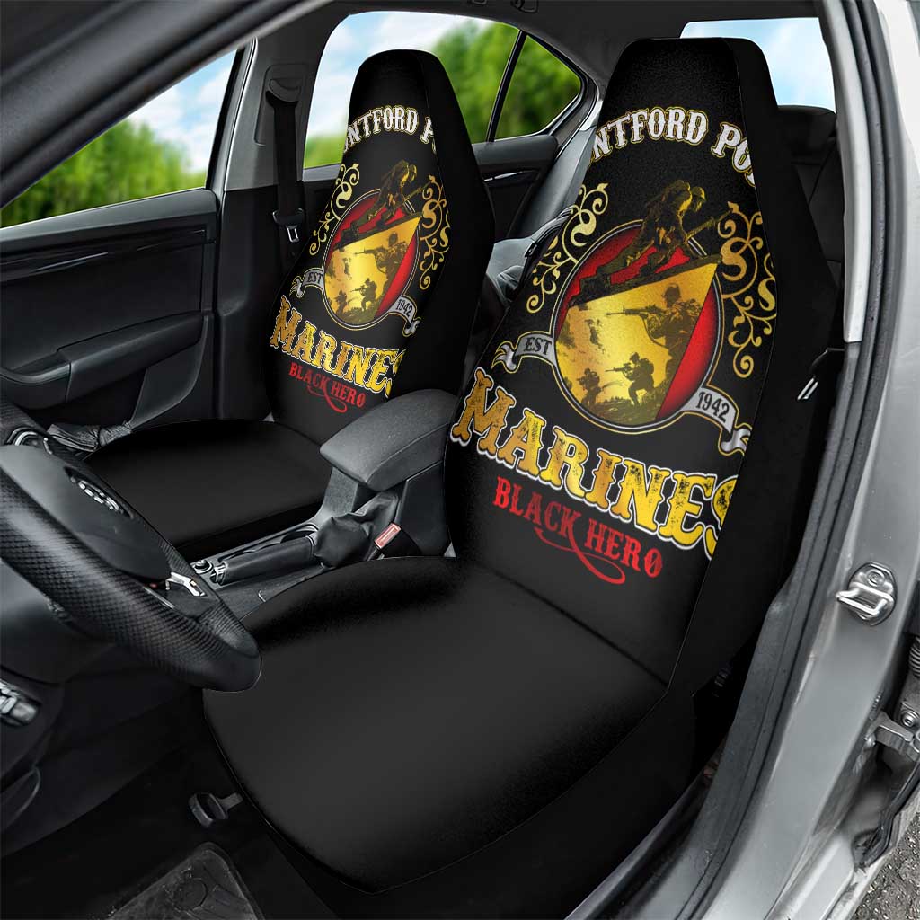 Montford Point Marines Car Seat Cover Afro First to Fight Prejudice - African Pride