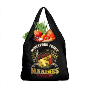 Montford Point Marines Grocery Bag Afro First to Fight Prejudice - African Pride
