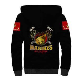Montford Point Marines Sherpa Hoodie Afro First to Fight Prejudice - African Pride