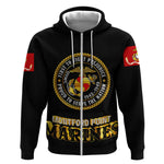Montford Point Marines Zip Hoodie Afro First to Fight Prejudice - African Pride