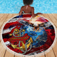 Montford Point Marines Beach Blanket African American Eagle Anchor Tribute - African Pride