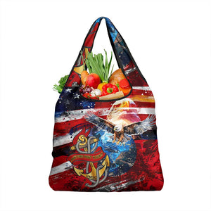 Montford Point Marines Grocery Bag African American Eagle Anchor Tribute - African Pride