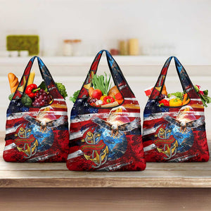Montford Point Marines Grocery Bag African American Eagle Anchor Tribute - African Pride