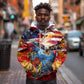 Montford Point Marines Hoodie African American Eagle Anchor Tribute - African Pride