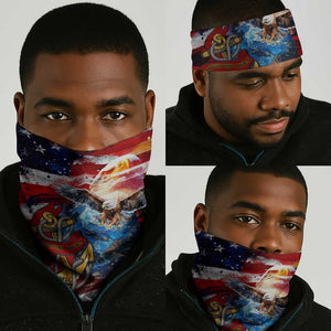 Montford Point Marines Neck Gaiter African American Eagle Anchor Tribute DT02