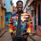Montford Point Marines Sleeve Zip Bomber Jacket African American Eagle Anchor Tribute - African Pride