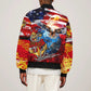Montford Point Marines Sleeve Zip Bomber Jacket African American Eagle Anchor Tribute - African Pride