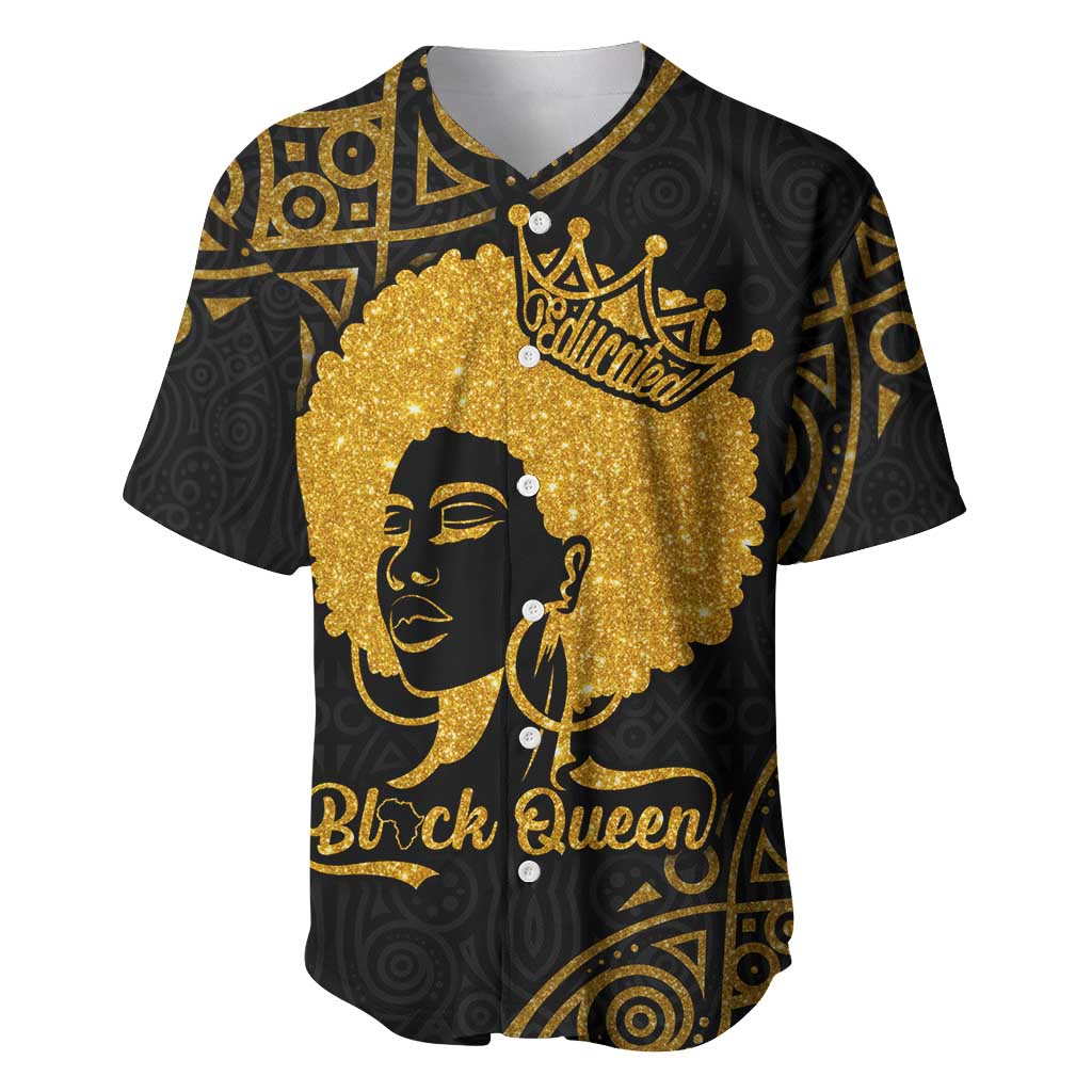 Educated Black Queen Baseball Jersey African Women