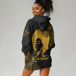 Educated Black Queen Hoodie Dress African Women