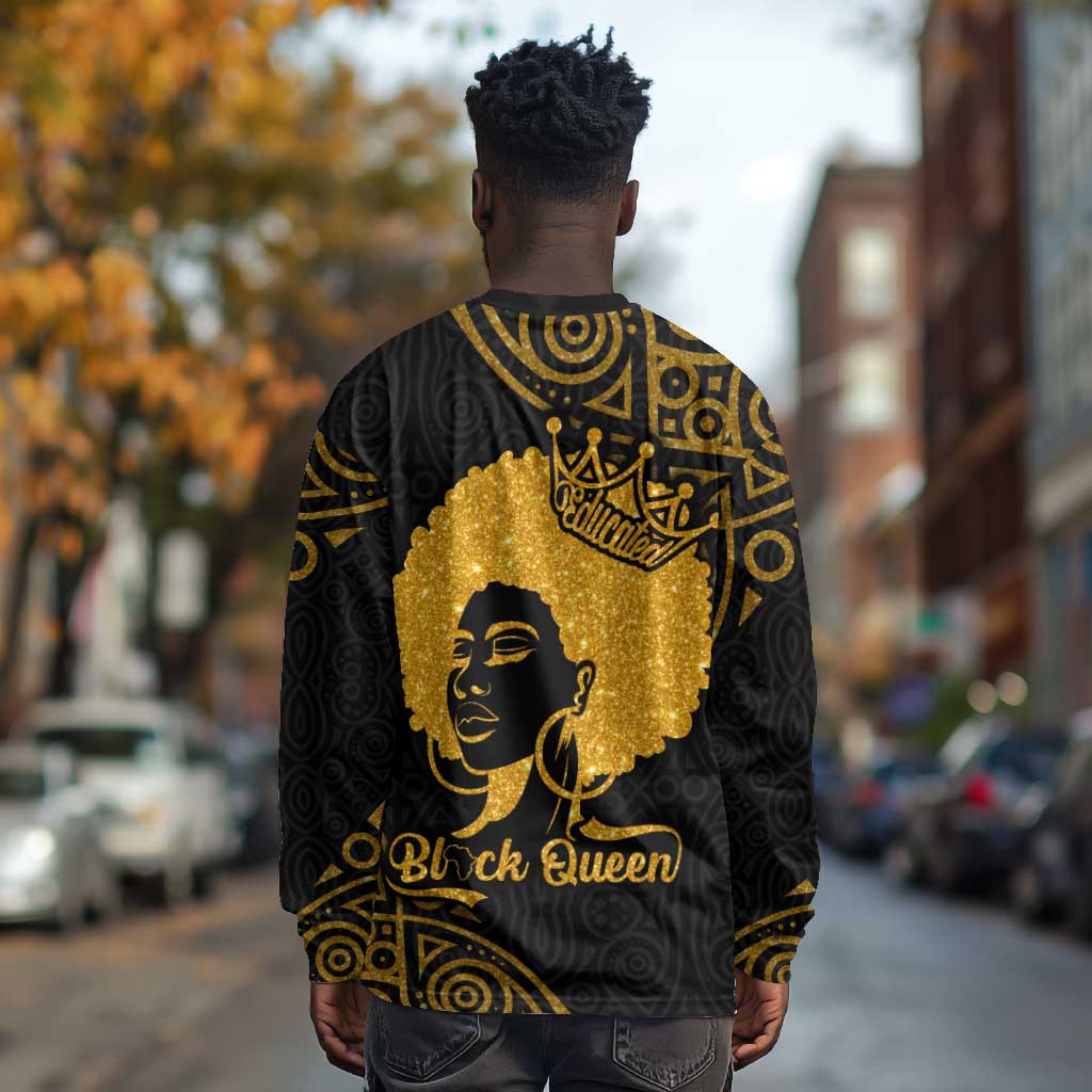 Educated Black Queen Long Sleeve Shirt African Women DT02